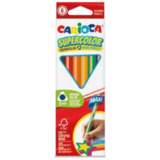 Carioca SuperColor háromszög alakú 6 db-os maxi színesceruza készlet – Carioca színes ceruza