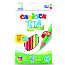 Carioca : Tita maxi háromszög színes ceruza 12db-os színes ceruza