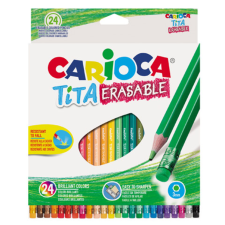 Carioca Tita színes ceruza 24db-os szett radírvéggel - Carioca színes ceruza