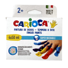 Carioca Ujjfesték szett különböző színekkel 4x50ml - Carioca kreatív és készségfejlesztő