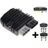 Carmo CARR5925 + kontra Triumph Yamaha MOSFET feszültségszabályzó egyenirányító (fejlesztett SH847) T1300675, T1300022, T1300470 Carmo Elektronika Feszültségszabályozók