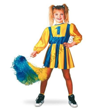 Carneval Cheerleader ruha sárga/kék (128-as méret) - CARNEVAL 11237 jelmez