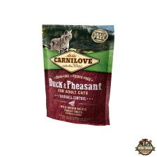 Carnilove Cat Adult Duck & Pheasant Hairball Control- Kacsa és Fácán Hússal 400g macskaeledel