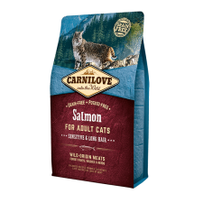  Carnilove Cat Adult Salmon – Lazac – Sensitive&Long Hair – 400 g macskaeledel