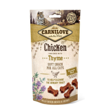 Carnilove Cat Semi Moist Snack Chicken Enriched &amp; Thyme- Csirke Hússal és Kakukkfűvel 50g jutalomfalat macskáknak