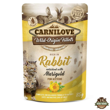 Carnilove Cat tasakos Rabbit with Marigold - Nyúl körömvirággal 85g macskaeledel