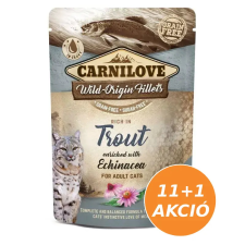 Carnilove Cat tasakos Trout with Echinacea - Pisztráng echinaceával 12x85g macskaeledel
