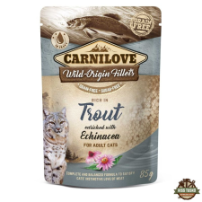 Carnilove Cat tasakos Trout with Echinacea - Pisztráng echinaceával 85g macskaeledel