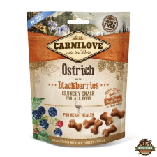 Carnilove Dog Crunchy Snack Ostrich & Mulberry- Strucc Hússal és Szederrel 200g jutalomfalat kutyáknak
