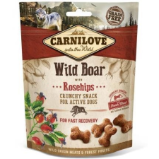  Carnilove Dog Crunchy Snack Wild Boar &amp; Rosehips- Vaddisznó Hússal és Csipkebogyóval 200g kutyaeledel