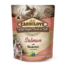 Carnilove Dog Puppy tasakos Paté Salmon with Blueberries - Lazac áfonyával 300g HU kutyaeledel