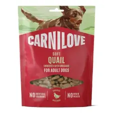 Carnilove Dog Soft  Snack Quail Enriched With Oregano - Fürj Oreganóval 200g jutalomfalat kutyáknak