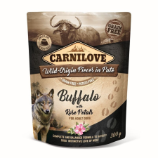 Carnilove Dog tasakos Paté Buffalo with Rose Petals - Bivaly rózsaszirommal 300g HU kutyaeledel