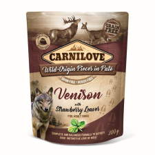 Carnilove Dog tasakos Paté Venison with Strawberry Leaves - Szarvas eperlevéllel 300g HU kutyaeledel
