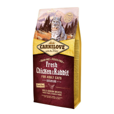 Carnilove Fresh Adult Cat Chicken & Rabbit Gourmand- Csirke és Nyúl Hússal 6kg macskaeledel