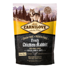 Carnilove Fresh Adult Dog Chicken &amp; Rabbit Muscles, Bones &amp; Joints- Csirke és Nyúl Hússal 1,5kg macskaeledel