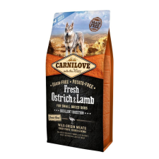 Carnilove Fresh Adult Dog Small Ostrich &amp; Lamb Excellent Digestion- Strucc és Bárány Hússal 6kg macskaeledel