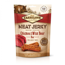 Carnilove Jerky Snack Chicken&amp;Wild Boar Bar – csirke&amp;vaddisznó 100 g jutalomfalat kutyáknak