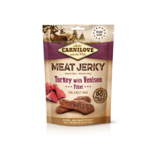 Carnilove Jerky Snack Turkey with Venison Fillet – pulyka szarvas filével 100g jutalomfalat kutyáknak