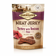  Carnilove Jerky Snack Turkey with Venison Fillet – pulyka szarvas filével 100g jutalomfalat kutyáknak