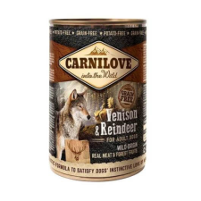 CarniLove Konzerv Adult Vadhús-Rénszarvas – 12×400 g kutyaeledel