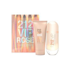 Carolina Herrera 212 VIP Rose Ajándékszett, Eau de Parfum 80ml + Body Milk 100ml (Travel set), női kozmetikai ajándékcsomag