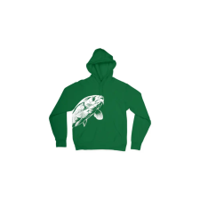 CarpZoom Carp Zoom CZ Pontyos kapucnis pulóver, M, zöld horgászkiegészítő