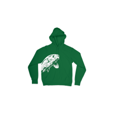 CarpZoom Carp Zoom CZ Pontyos kapucnis pulóver, S, zöld horgászkiegészítő