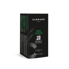 Carraro crema espresso premium kávékapszula nespresso kompatibilis 20 db reform élelmiszer