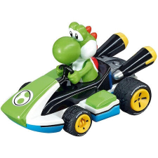 Carrera Pull Speed Mariokart autó, Yoshi, zöld, 10 cm autópálya és játékautó