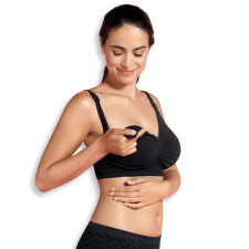  Carriwell Gélmerevítős szoptatós melltartó (L méret) - Fekete kismama melltartó