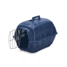 Carry Sport szállító box fém ajtóval sötétkék szállítóbox, fekhely macskáknak