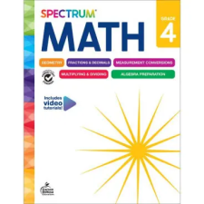 CARSON DELLOSA EDUCATION Spectrum Math Workbook, Grade 4 – Carson Dellosa Education idegen nyelvű könyv