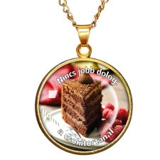 CARSTON Elegant Csokitorta – medál lánccal medál