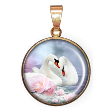  CARSTON Elegant Hattyúszerelem – medál lánccal vagy kulcstartóval medál
