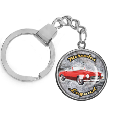 CARSTON Elegant oldtimer Mercedes kulcstartó ezüst vagy arany színben kulcstartó