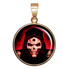 CARSTON Elegant Skull 4. medál lánccal vagy kulcstartóval nyaklánc