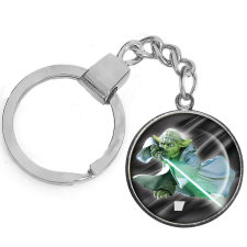 CARSTON Elegant Yoda kulcstartó ezüst vagy arany színben kulcstartó