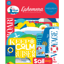 Carta Bella Kivágatok - Ephemera - Bon Voyage (1 csomag) matrica