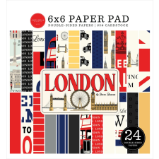 Carta Bella London Scrapbook papírkészlet 6&quot; (15 cm) Paper Pack (24 lap) decoupage papír