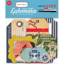 Carta Bella Papírmotívum / Kivágat , Let's Cruise / Ephemera (1 csomag) matrica