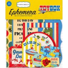 Carta Bella Papírmotívum / Kivágat , Toy Box / Ephemera (1 csomag) matrica