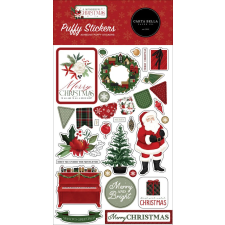 Carta Bella Pufi matrica - Puffy Stickers - A Wonderful Christmas (1 ív) matrica