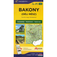 Cartographia Bakony turistatérkép Bakony dél 1:40 000, Somló turistatérkép Cartographia 2024 térkép