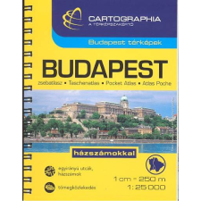 Cartographia Kft. Budapest zsebatlasz (1:25 000) /Budapest térképek utazás