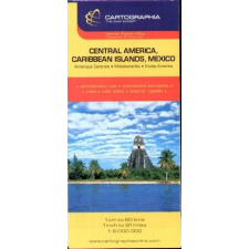 Cartographia Kft. Közép-Amerika útitérkép térkép