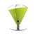Casa Bugatti Citrusfacsaró, Casa Bugatti, Vita Juicer, térfogat 0,6 liter, 90-95 ford./perc, könnyen dönthető és önthető, kivehető csésze, fényes felület, zöld