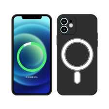 CASE AND PRO iPhone 13 Pro mágneses szilikon tok, fekete (Cel-Mag-Iph13Pbk) tok és táska