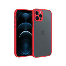 CASE AND PRO iPhone 14 Plus műanyag tok, piros-fekete (Mattiph1467M-Rbk) tok és táska
