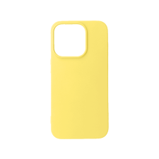 CASE AND PRO iPhone 16 premium szilikon tok, citromsárga (PREM-IPH16-Y) tok és táska
